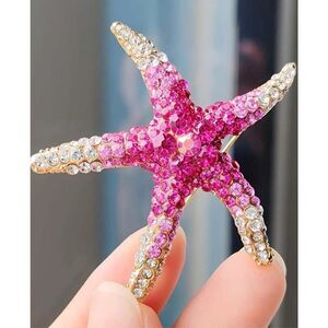 Pink Starfish Brooch